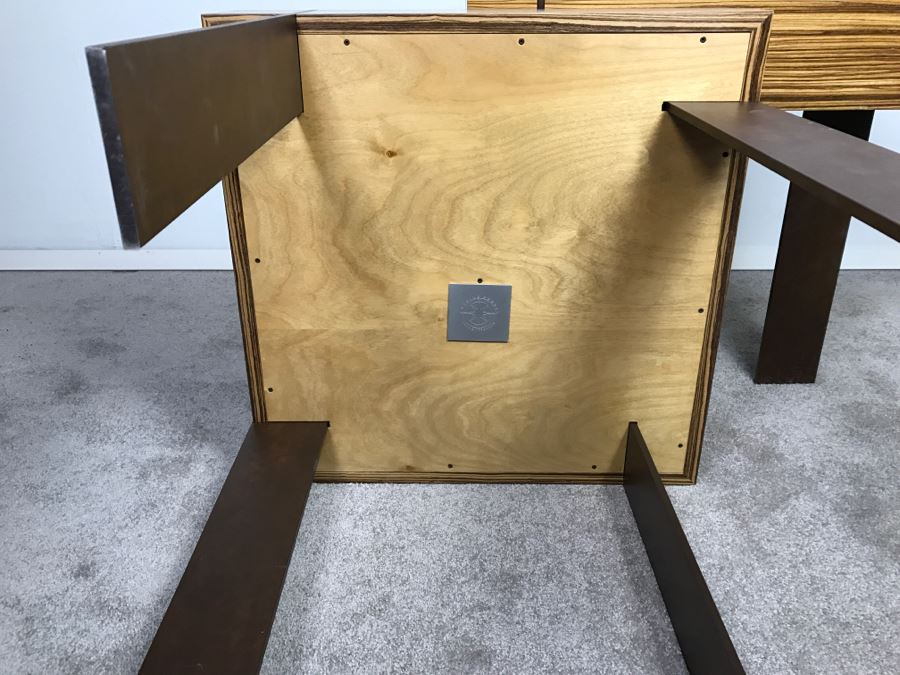 Pair Of Modernist Antoine Proulx Wood And Metal End Tables Held By Freedom High End [Photo 20]