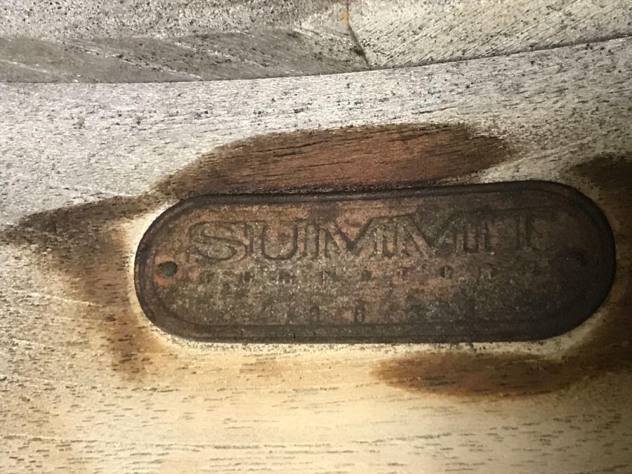 SUMMIT Furniture Pair Of Teak Outdoor Folding Armchairs With Cushions And Round Side Table [Photo 14]