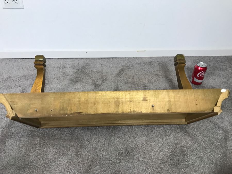 Gilt Wall Mounted Table With Marble Top [Photo 5]