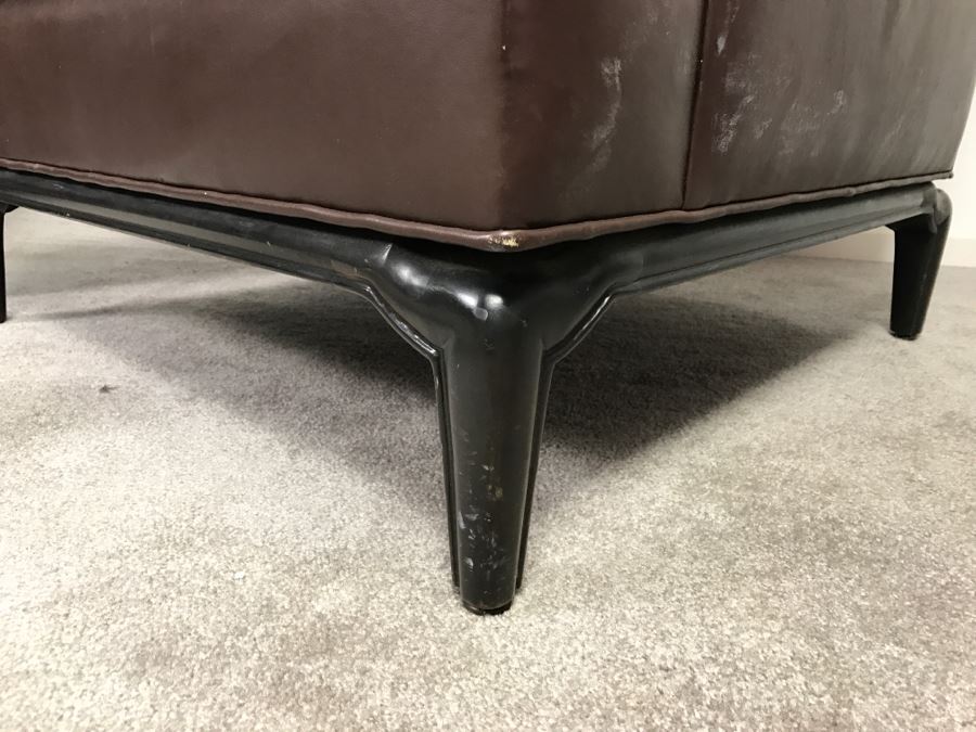 Pair Of Classy Vintage Brown Leather Armchairs By Monteverdi-Young Los Angeles, CA [Photo 6]