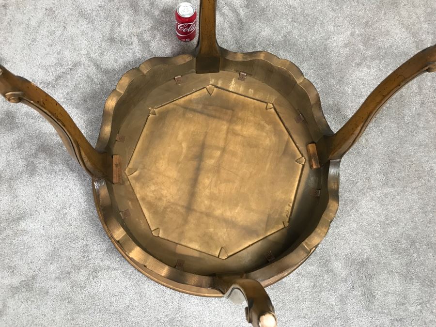 Round Wooden Side Table [Photo 8]