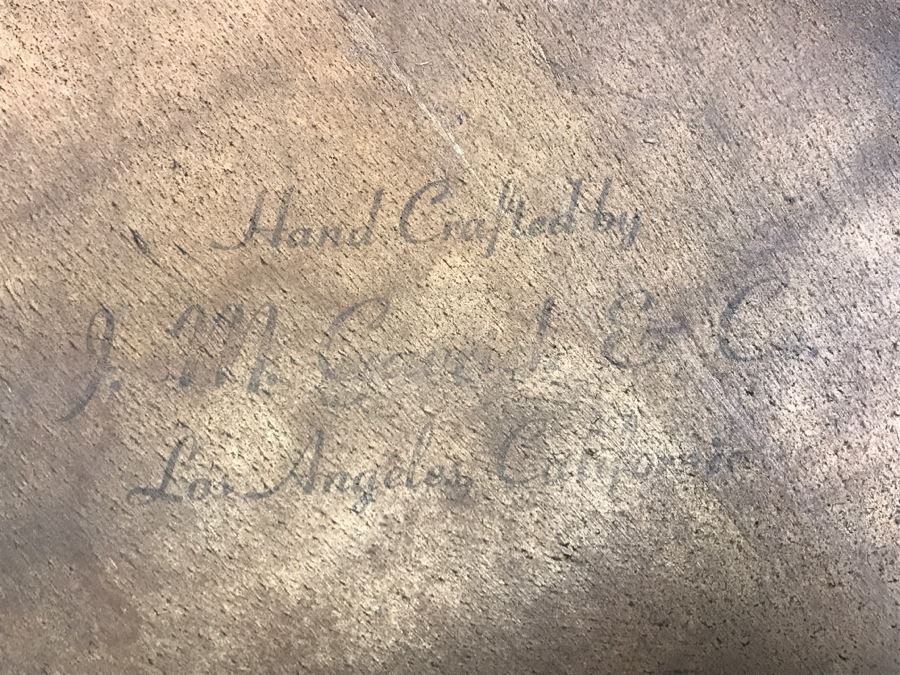 Round Wooden Side Table [Photo 6]