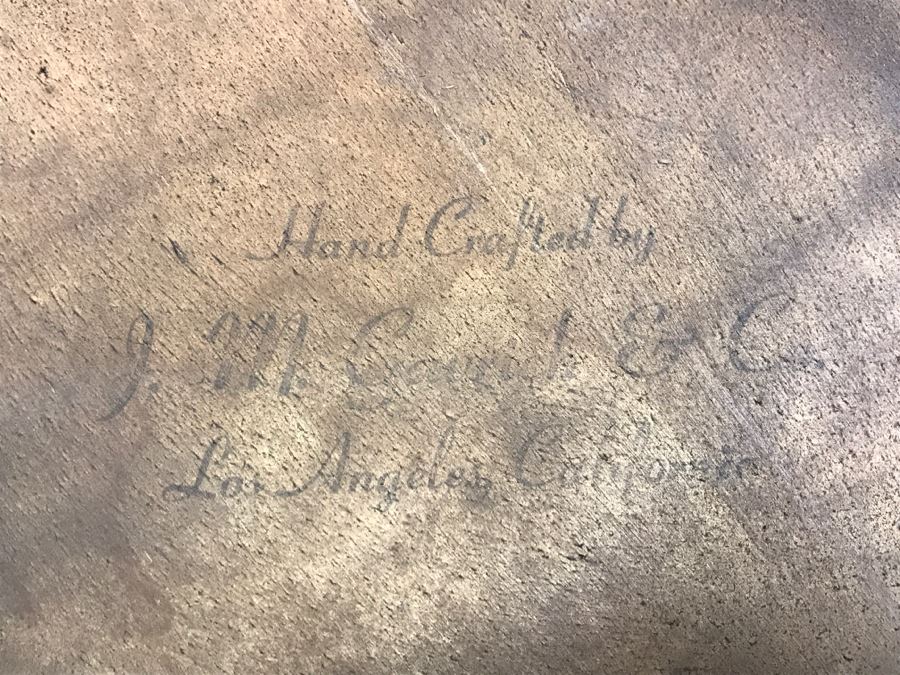 Round Wooden Side Table [Photo 7]