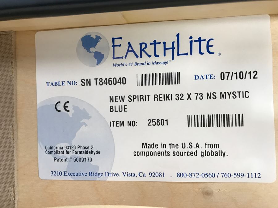 New EarthLite Professional Portable Massage Table New Spirit Reiki 32 X 73 NS Mystic Blue 25801 Retails $429 [Photo 12]