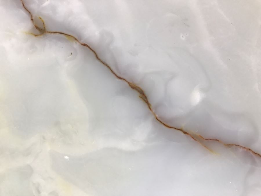 Lazy Susan Round Marble Top Pedestal Side Table [Photo 7]