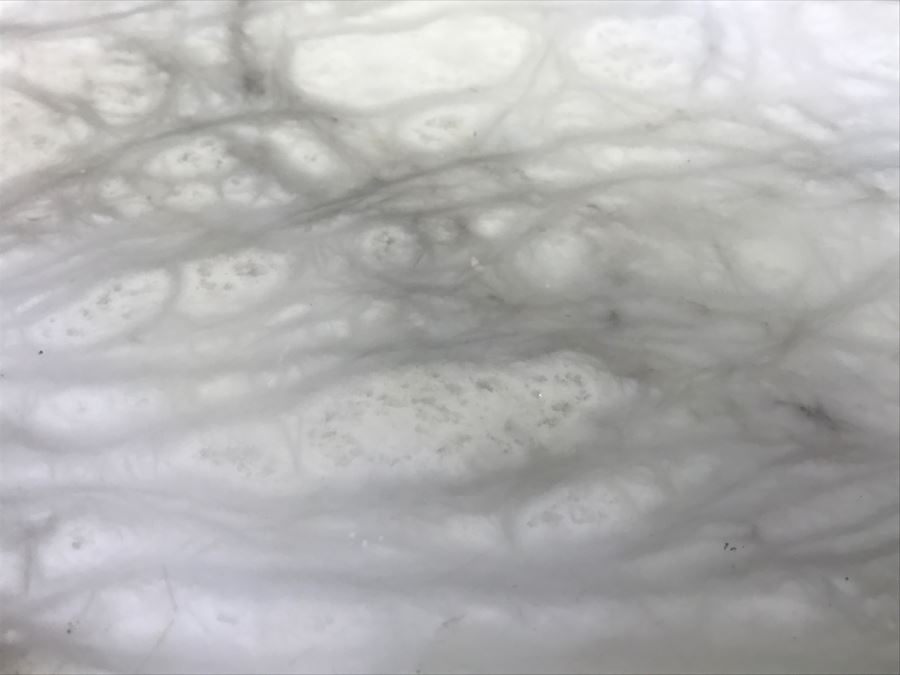 White Marble 3-Column Pedestal Table Great For Displaying Sculptures [Photo 7]