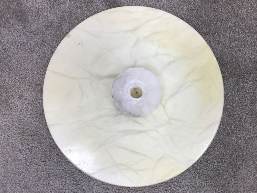 Round White Marble Pedestal Table Great For Displaying Sculptures [Photo 13]