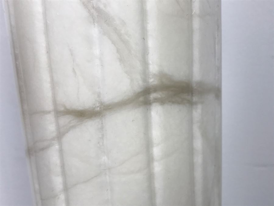 Round White Marble Pedestal Table Great For Displaying Sculptures [Photo 7]