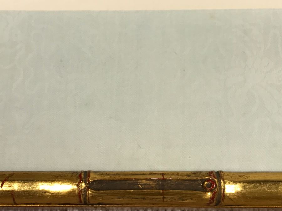 Very Fine Vintage Hand Stitched Silk Embroidery Of Koi Fish Signed And Framed [Photo 22]