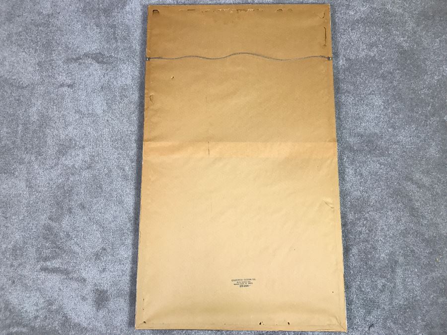 Old Chinese Silk Painting In Nice Silver Bamboo Motif Frame [Photo 23]