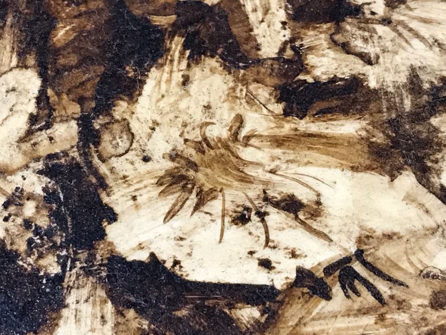 Vintage 1975 Gustavo Valenzuela Portrait Painting Signed Lower Right Mexican Modernist Painter Hermosillo, Sonora [Photo 15]