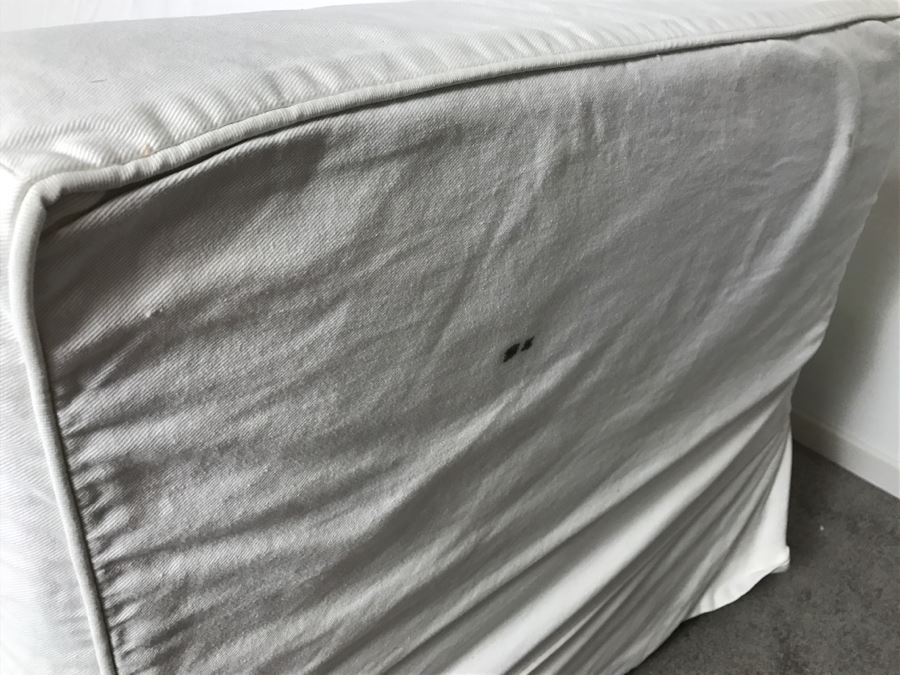 Sofa Sleeper With White Slip Cover [Photo 8]