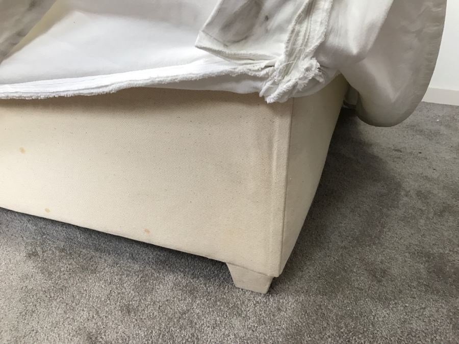Sofa Sleeper With White Slip Cover [Photo 10]