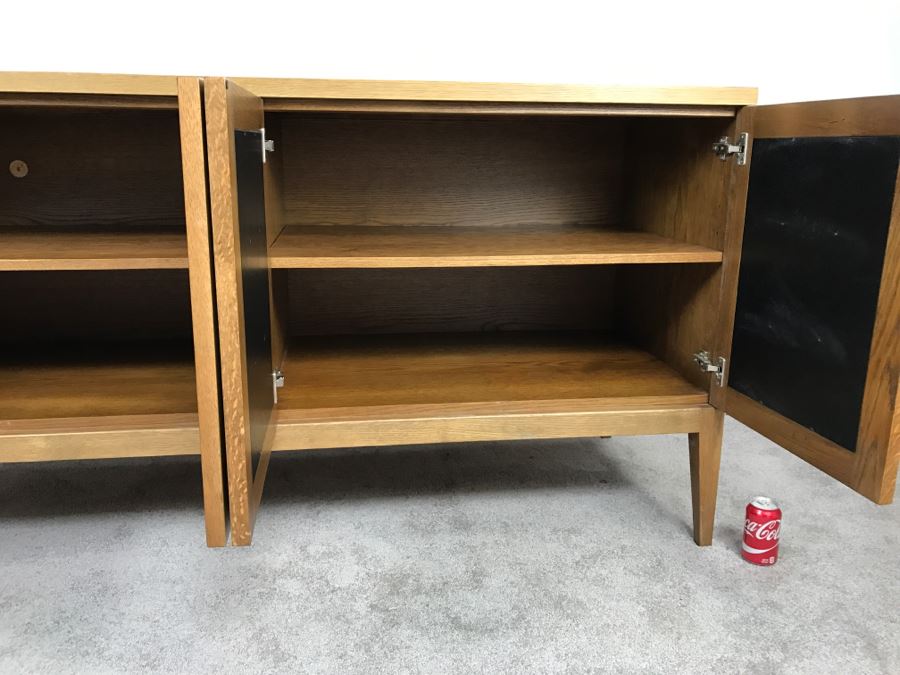 Contemporary Modern Credenza Cabinet With Storage Well Made All Wood [Photo 10]