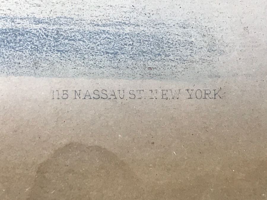 Antique Currier & Ives Lithograph 'Robert McGregor By Major Edsall, dam by American Star Record 2:18' Hand Colored In Antique Frame Copyright 1882 Harness Racing Scott Leighton [Photo 12]