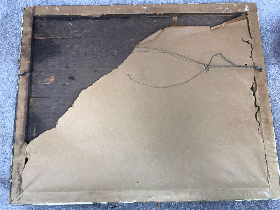 Antique Currier & Ives Lithograph 'Bear Hunting Close Quarters' Hand Colored In Antique Frame [Photo 14]