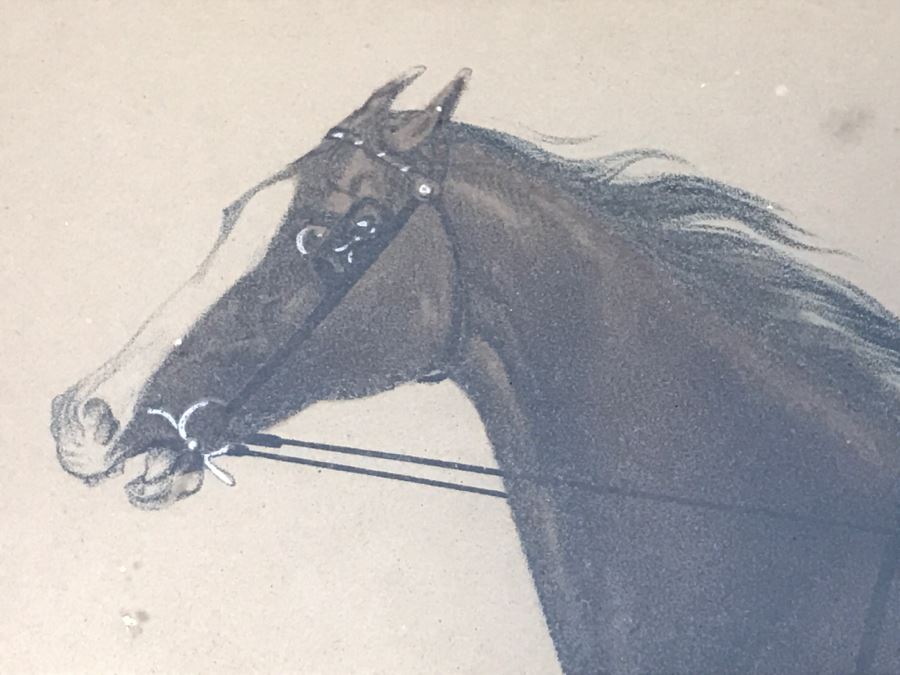 Antique Currier & Ives Lithograph 'Judge Fullerton' Hand Colored In Antique Frame Copyright 1873 Harness Racing J Cameron [Photo 6]