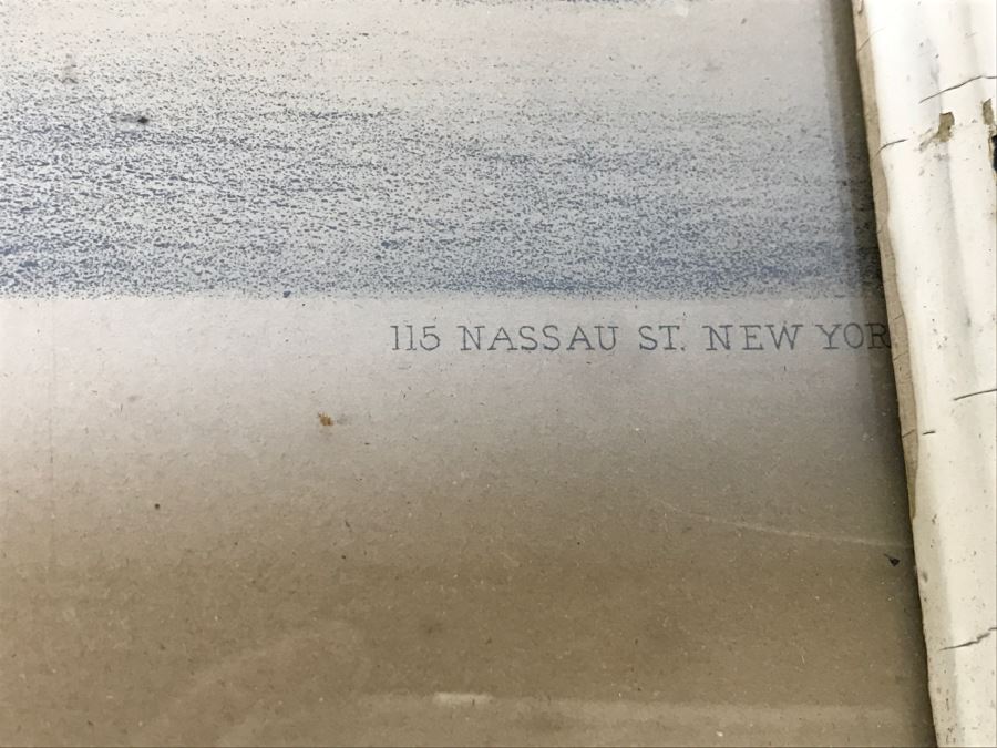 Antique Currier & Ives Lithograph 'Rarus' Hand Colored In Antique Frame Copyright 1877 Harness Racing [Photo 10]