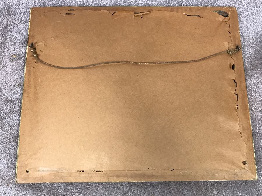 Antique Currier & Ives Lithograph 'The Philosophy Of Tobacco' Hand Colored In Antique Frame [Photo 18]