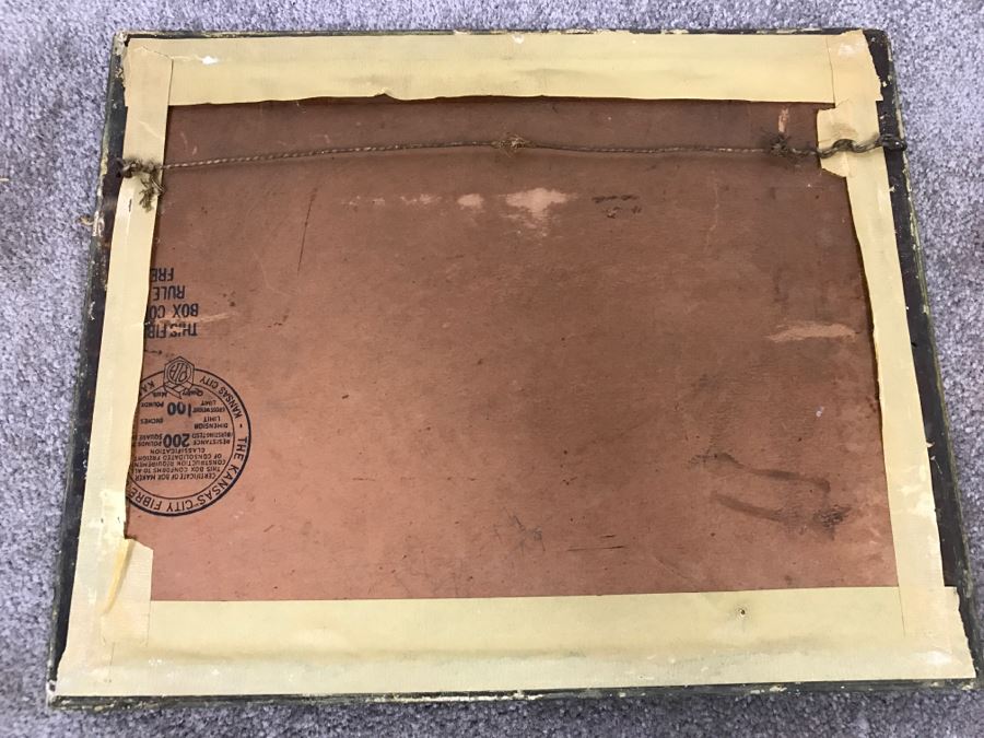 Antique Currier & Ives Lithograph 'Moose And Wolves A Narrow Escape' Hand Colored In Antique Frame [Photo 12]