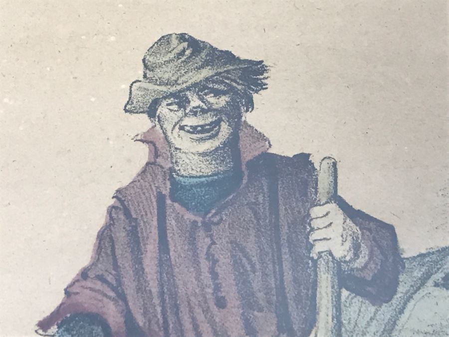 Antique Currier & Ives Lithograph 'Trotting On The Road Swill Against Swell' Hand Colored In Antique Frame Copyright 1873 Harness Racing [Photo 7]