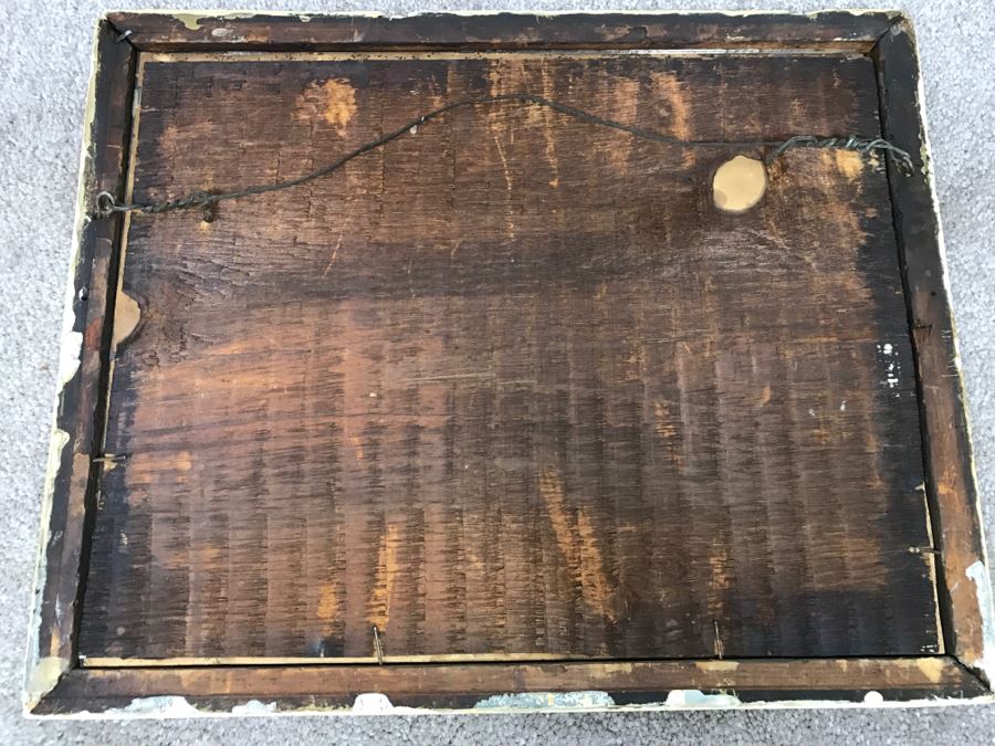 Antique Currier & Ives Lithograph 'Bay Stallion Hambrino, By Edward Everett' Hand Colored In Antique Frame Copyright 1879 Harness Racing [Photo 14]