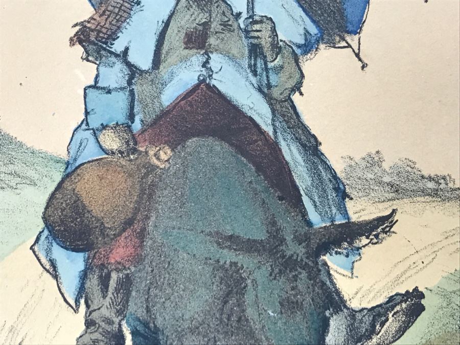 Antique Currier & Ives Lithograph 'The Boss Of The Road' Hand Colored Copyright 1877 [Photo 6]