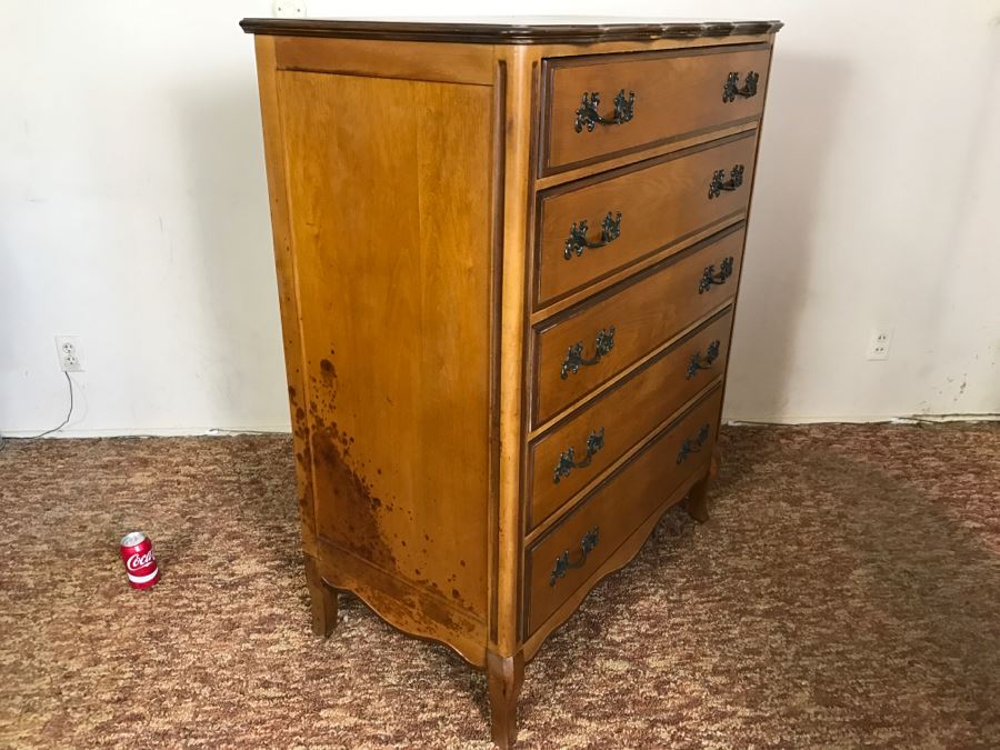 Vintage Walnut Chest Of Drawers Dresser By IRWIN Pendleton [Photo 10]