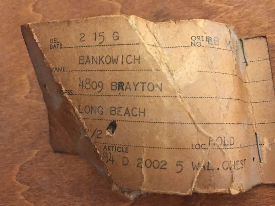 Vintage Walnut Chest Of Drawers Dresser By IRWIN Pendleton [Photo 12]