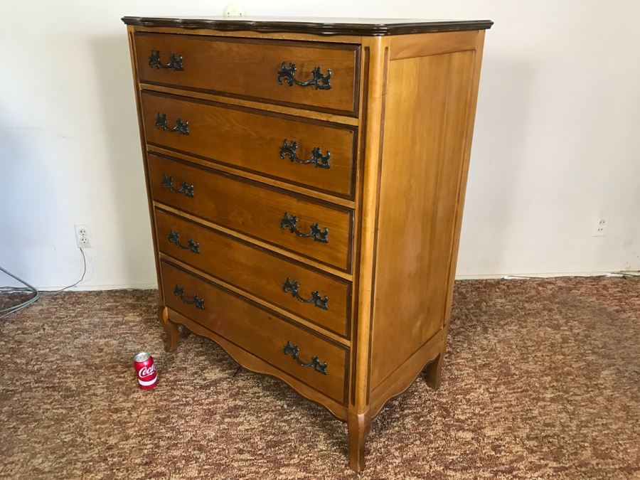Vintage Walnut Chest Of Drawers Dresser By IRWIN Pendleton [Photo 8]