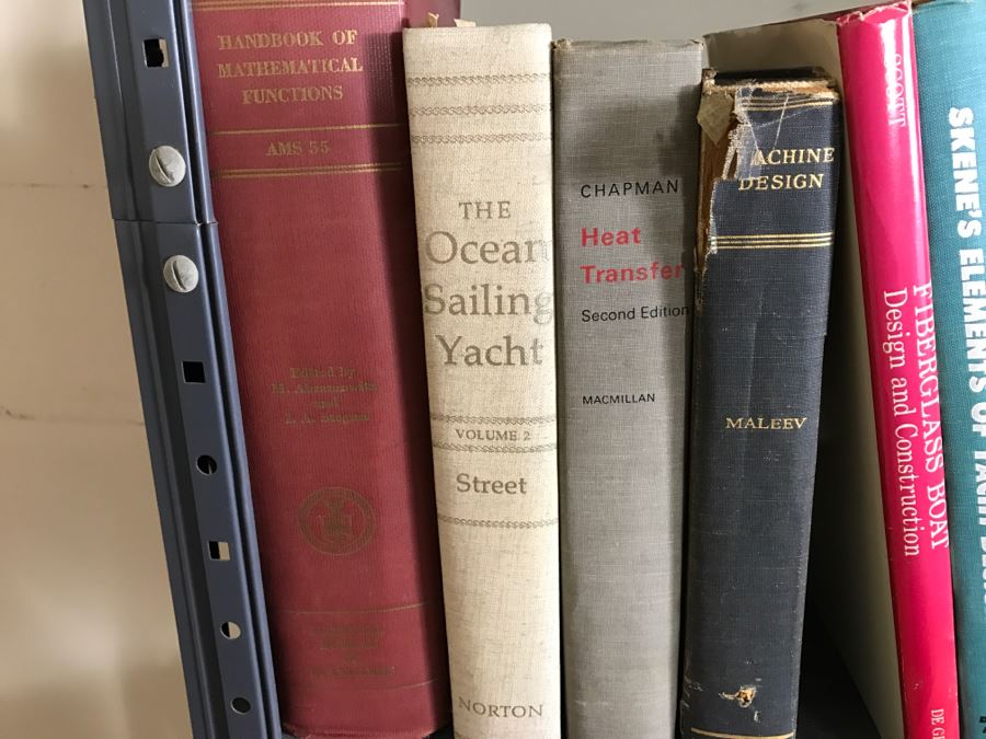 Huge Book Lot With Yacht, Sailing, Large 2nd Ed Websters Dictionary, Engineering And Nuclear Reactor Physics Books [Photo 13]