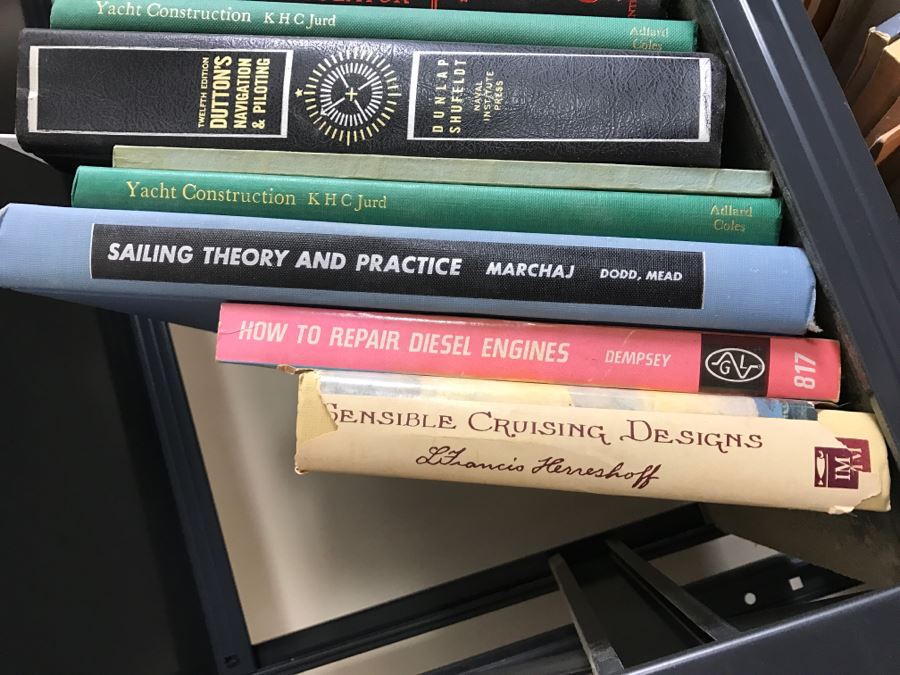 Huge Book Lot With Yacht, Sailing, Large 2nd Ed Websters Dictionary, Engineering And Nuclear Reactor Physics Books [Photo 39]