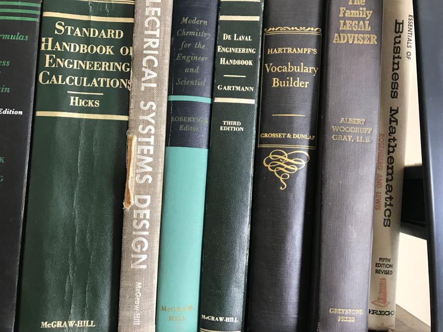 Huge Book Lot With Yacht, Sailing, Large 2nd Ed Websters Dictionary, Engineering And Nuclear Reactor Physics Books [Photo 34]