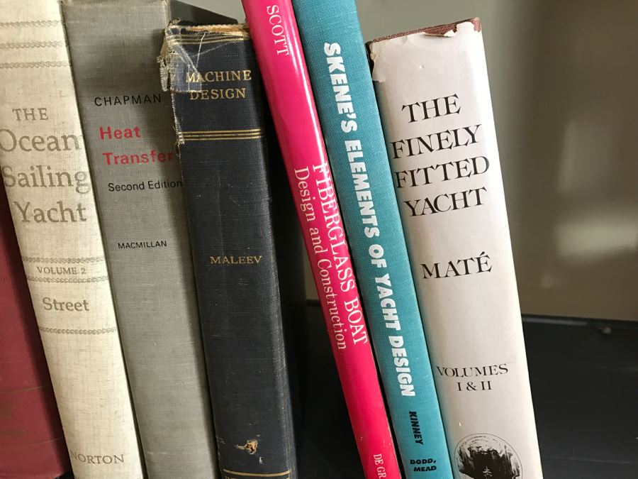 Huge Book Lot With Yacht, Sailing, Large 2nd Ed Websters Dictionary, Engineering And Nuclear Reactor Physics Books [Photo 12]