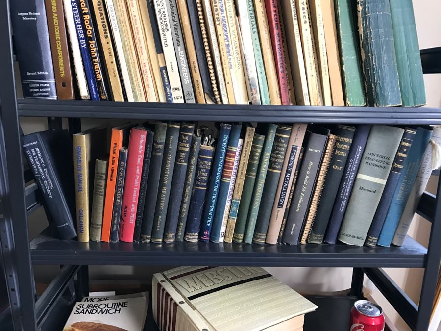 Huge Book Lot With Yacht, Sailing, Large 2nd Ed Websters Dictionary, Engineering And Nuclear Reactor Physics Books [Photo 22]