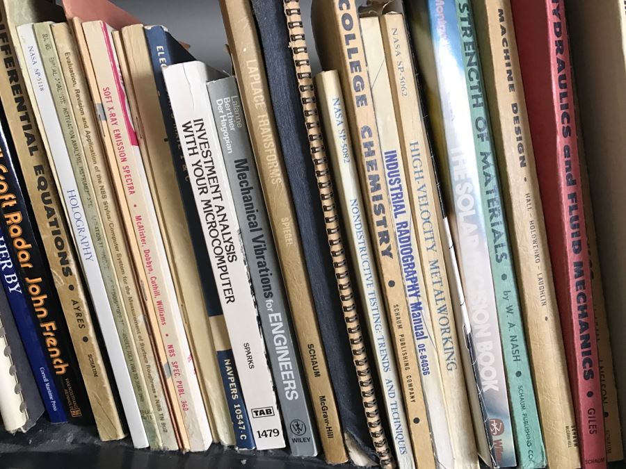 Huge Book Lot With Yacht, Sailing, Large 2nd Ed Websters Dictionary, Engineering And Nuclear Reactor Physics Books [Photo 31]