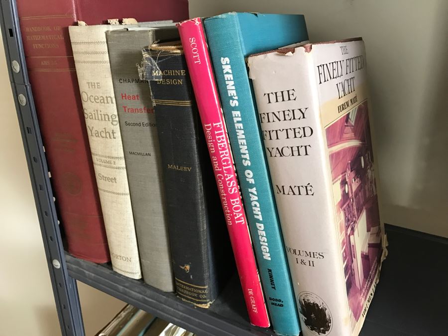 Huge Book Lot With Yacht, Sailing, Large 2nd Ed Websters Dictionary, Engineering And Nuclear Reactor Physics Books [Photo 10]