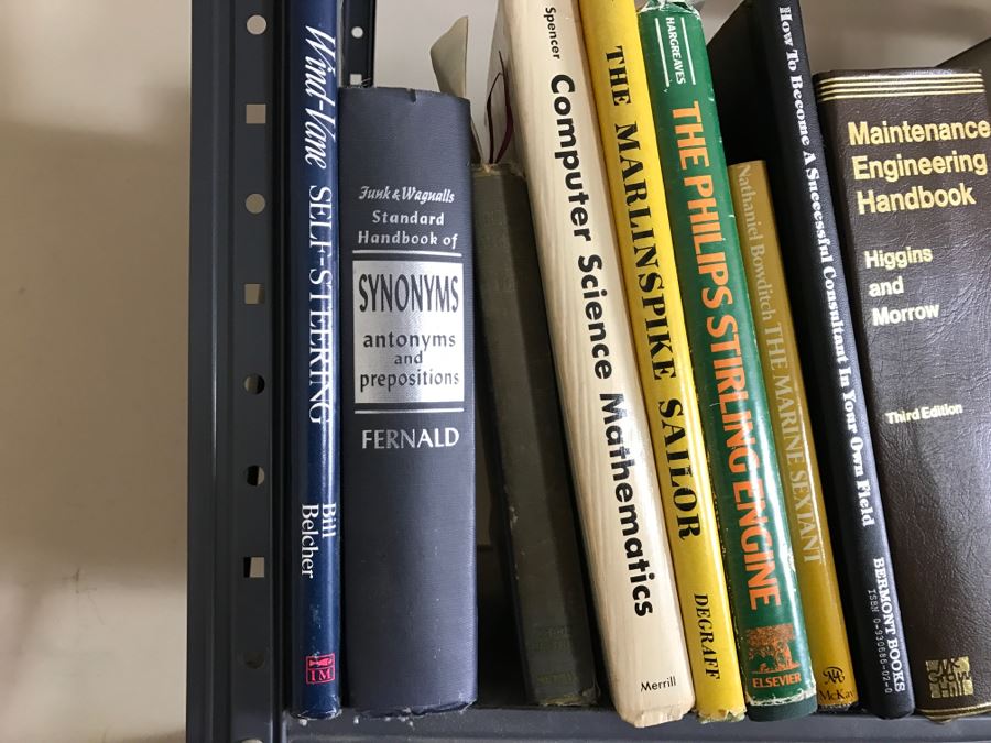 Huge Book Lot With Yacht, Sailing, Large 2nd Ed Websters Dictionary, Engineering And Nuclear Reactor Physics Books [Photo 19]