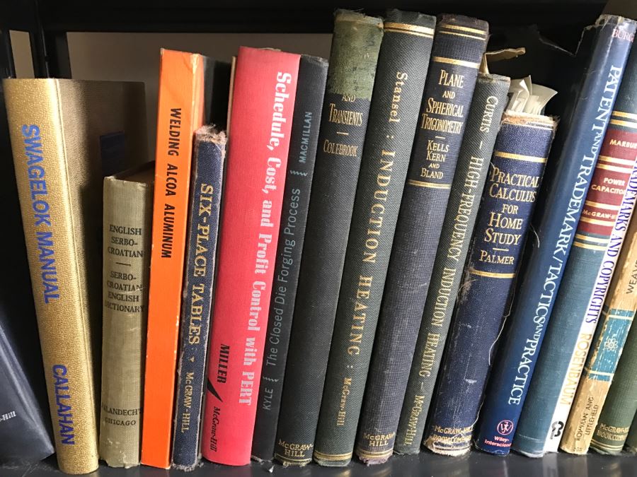 Huge Book Lot With Yacht, Sailing, Large 2nd Ed Websters Dictionary, Engineering And Nuclear Reactor Physics Books [Photo 24]
