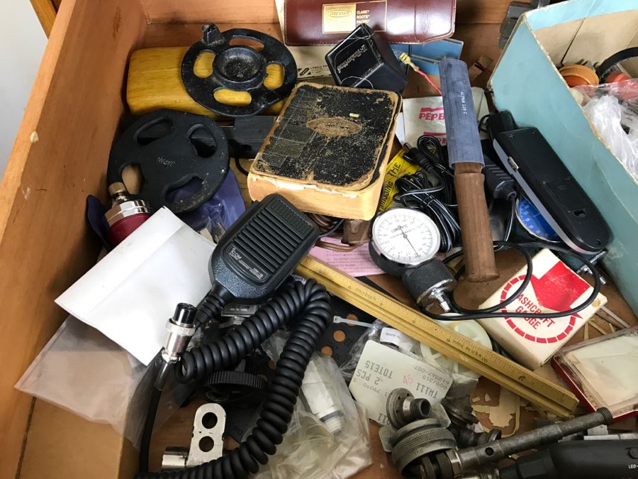 Gadget Lot With Various Electronics, Tools, Gauges, Gadgets [Photo 2]