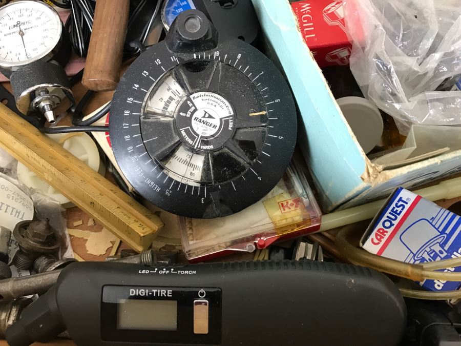 Gadget Lot With Various Electronics, Tools, Gauges, Gadgets [Photo 16]
