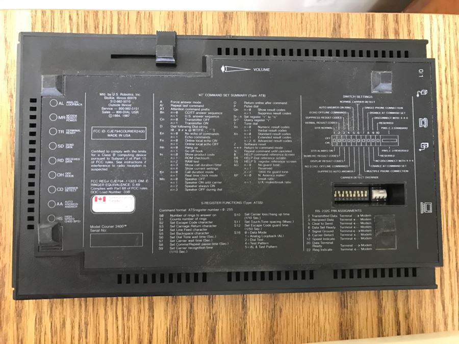 Vintage Zenith Heath Computer Systems Computer With Manuals, Monitor, HP 7550A Graphics Plotter, EPSON Printer, Heatkit Outlet And US Robotics 2400 Modem [Photo 32]