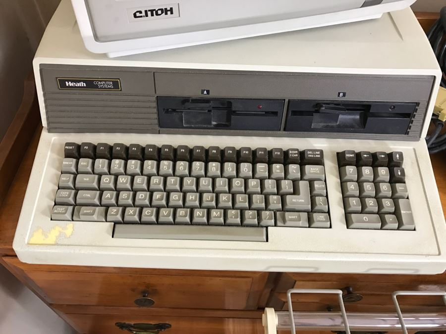Vintage Zenith Heath Computer Systems Computer With Manuals, Monitor, HP 7550A Graphics Plotter, EPSON Printer, Heatkit Outlet And US Robotics 2400 Modem [Photo 5]