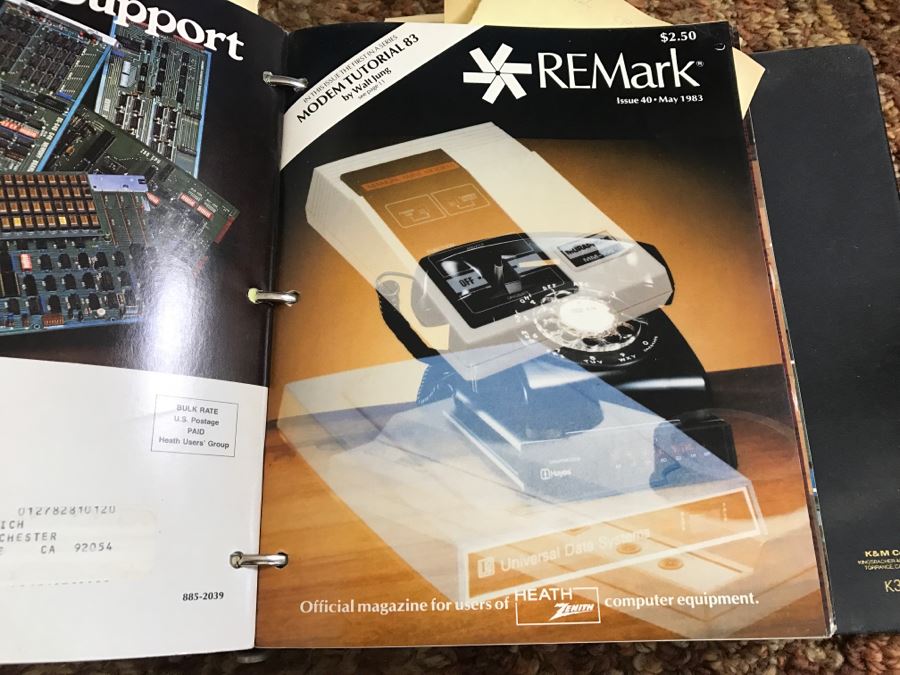 Vintage Zenith Heath Computer Systems Computer With Manuals, Monitor, HP 7550A Graphics Plotter, EPSON Printer, Heatkit Outlet And US Robotics 2400 Modem [Photo 43]