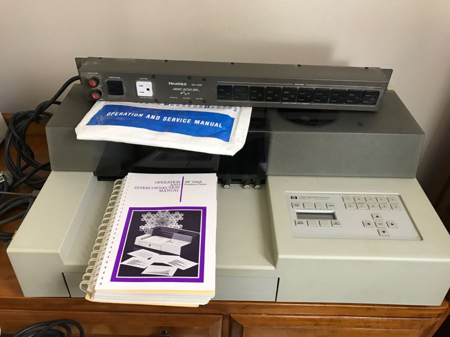 Vintage Zenith Heath Computer Systems Computer With Manuals, Monitor, HP 7550A Graphics Plotter, EPSON Printer, Heatkit Outlet And US Robotics 2400 Modem [Photo 18]
