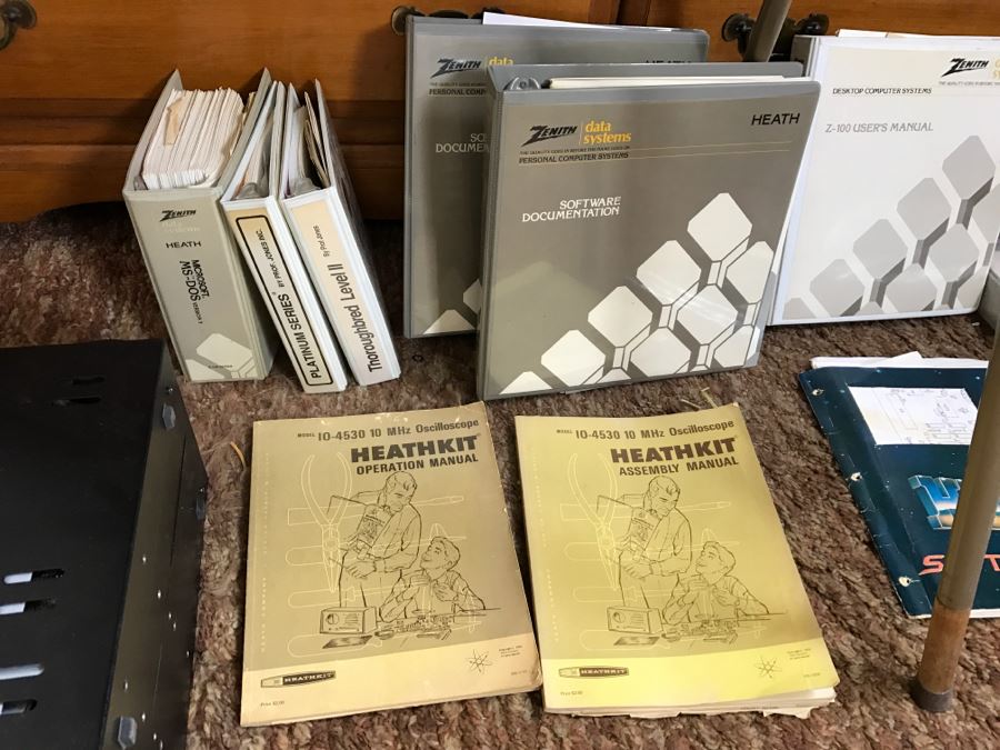 Vintage Zenith Heath Computer Systems Computer With Manuals, Monitor, HP 7550A Graphics Plotter, EPSON Printer, Heatkit Outlet And US Robotics 2400 Modem [Photo 8]