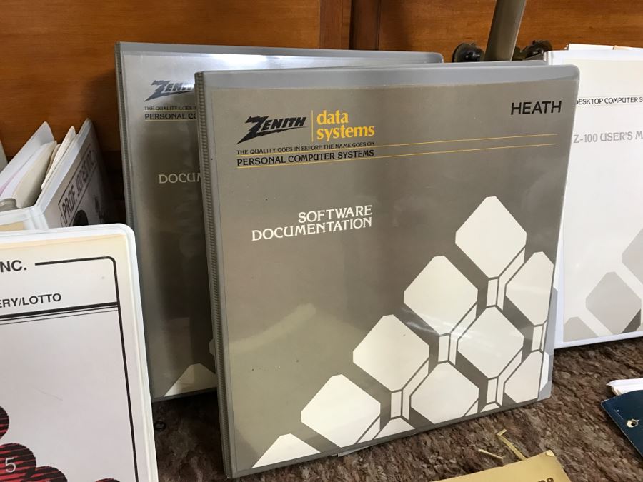 Vintage Zenith Heath Computer Systems Computer With Manuals, Monitor, HP 7550A Graphics Plotter, EPSON Printer, Heatkit Outlet And US Robotics 2400 Modem [Photo 13]
