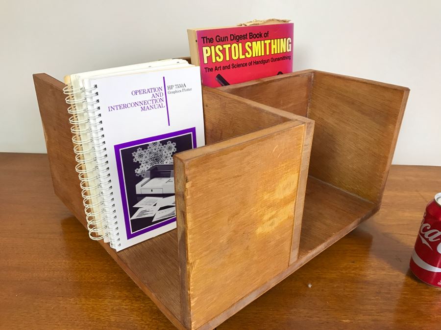 Revolving Wood Bookshelf Bookcase [Photo 7]