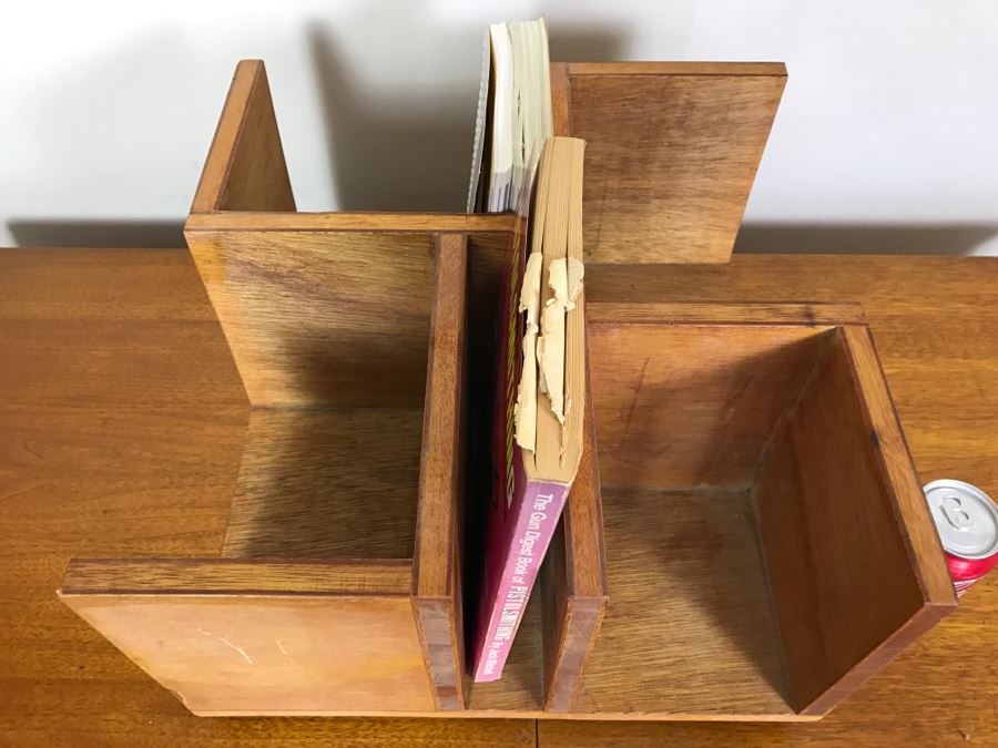 Revolving Wood Bookshelf Bookcase [Photo 4]