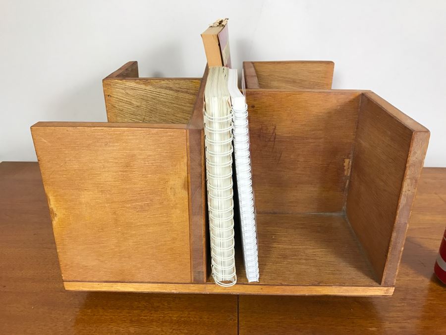 Revolving Wood Bookshelf Bookcase [Photo 6]